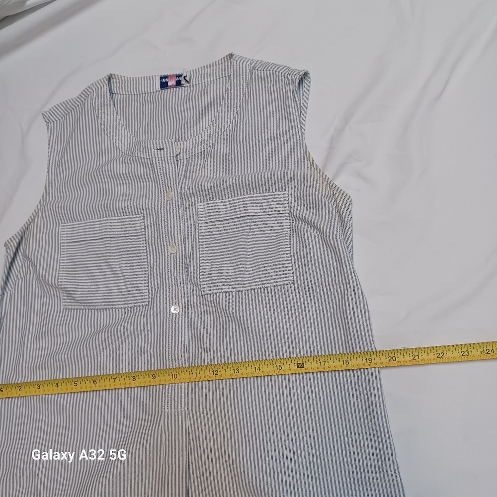 Vineyard Vines  Women Size 8 Blue Striped Mini Dress - Picture 16 of 16